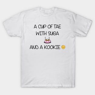 BTS A Cup of Tae with Suga and a Kookie T-Shirt T-Shirt